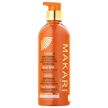 Makari Extreme argan and carrot oil tone boosting body milk